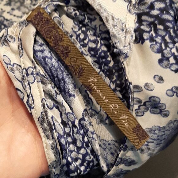 Piacara Di Piu Blue Snake Skin Print Racerback with Zipper - Picture 5 of 6